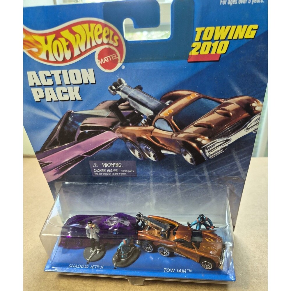 Vintage 1998 Hot Wheels Action Pack Towing 2010 Shadow Jet II Tow Jam NIB Sealed